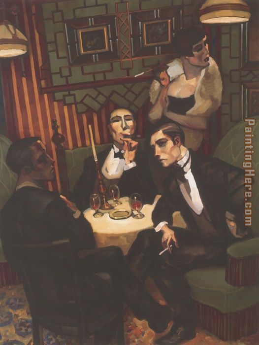 Cigar Cognac In The Salon painting - Juarez Machado Cigar Cognac In The Salon art painting